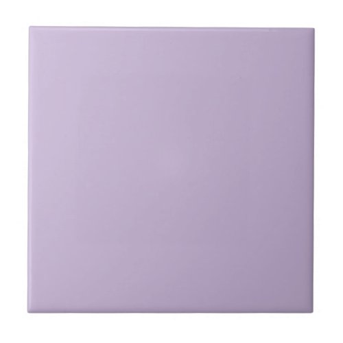 Solid color plain pastel soft purple ceramic tile