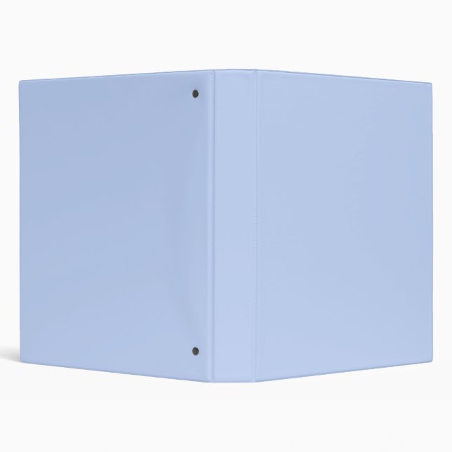 Solid color plain periwinkle light blue 3 ring binder (Background)