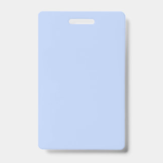 Solid color plain periwinkle light blue badge
