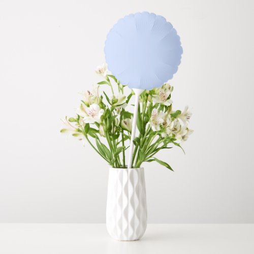 Solid color plain periwinkle light blue balloon