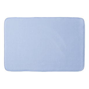 Solid color plain periwinkle light blue bath mat
