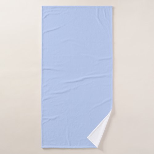 Solid color plain periwinkle light blue bath towel