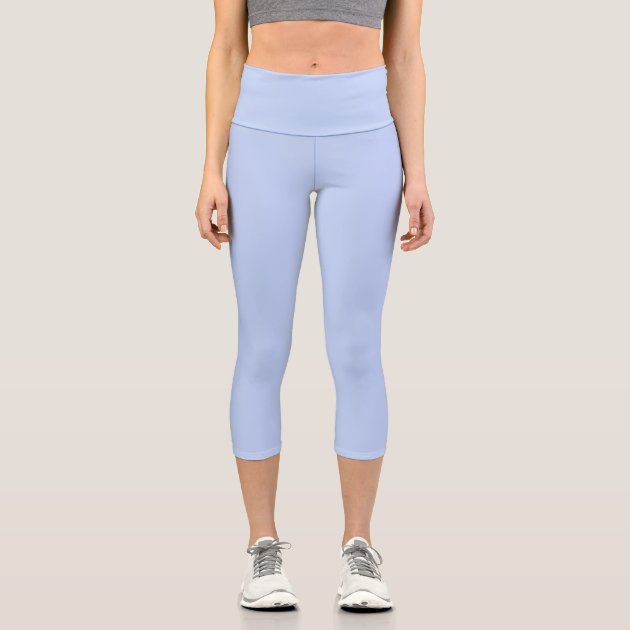 Light blue top capri leggings