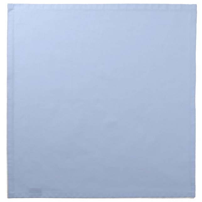 Solid color plain periwinkle light blue cloth napkin (Front)