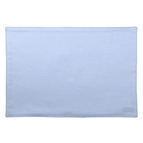 Solid color plain periwinkle light blue cloth placemat