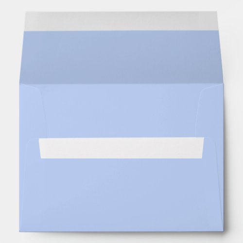 Solid color plain periwinkle light blue envelope