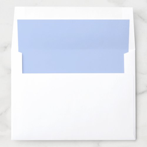 Solid color plain periwinkle light blue envelope liner