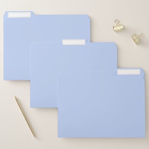Solid color plain periwinkle light blue file folder