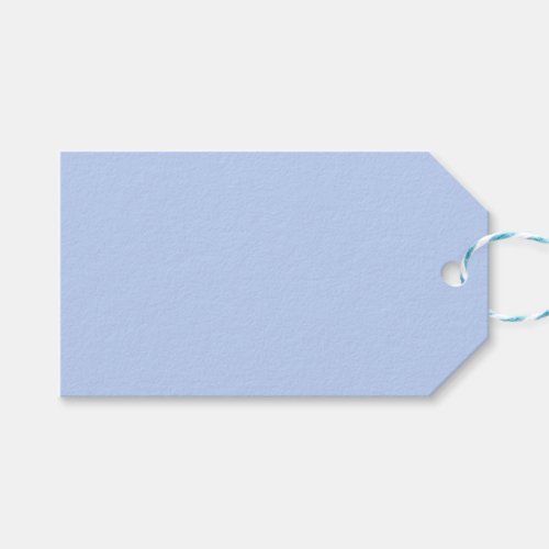 Solid color plain periwinkle light blue gift tags