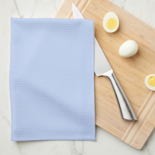 Solid color plain periwinkle light blue kitchen towel