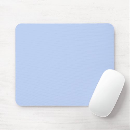 Solid color plain periwinkle light blue mouse pad