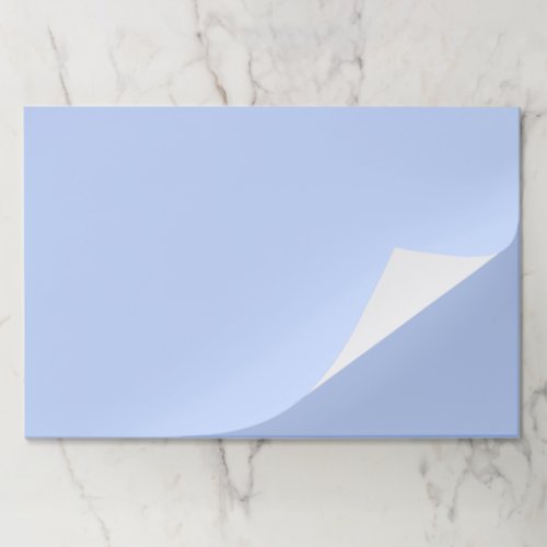 Solid color plain periwinkle light blue paper pad