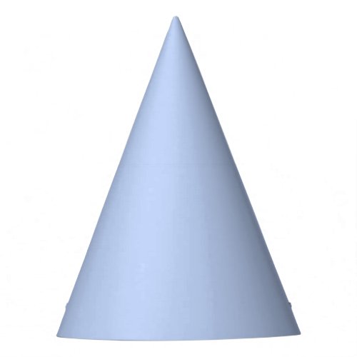 Solid color plain periwinkle light blue party hat