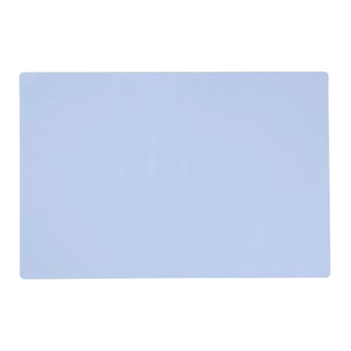 Solid color plain periwinkle light blue placemat