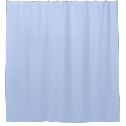 Solid color plain periwinkle light blue shower curtain