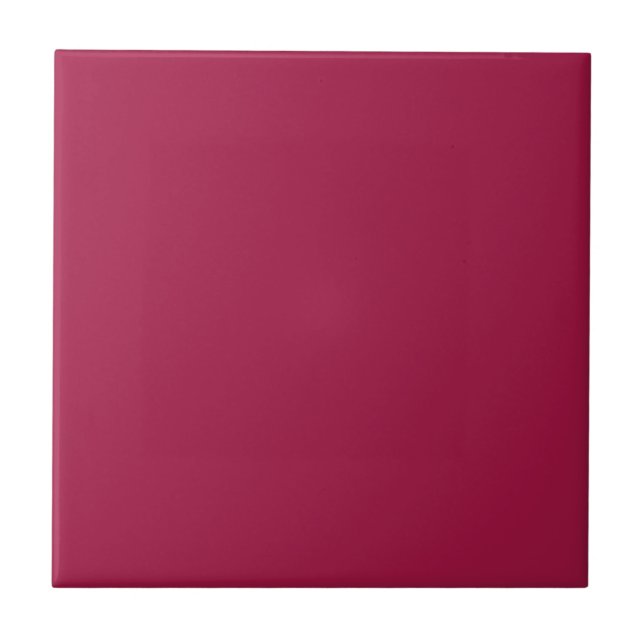 Solid color plain Persian Red Ceramic Tile (Front)