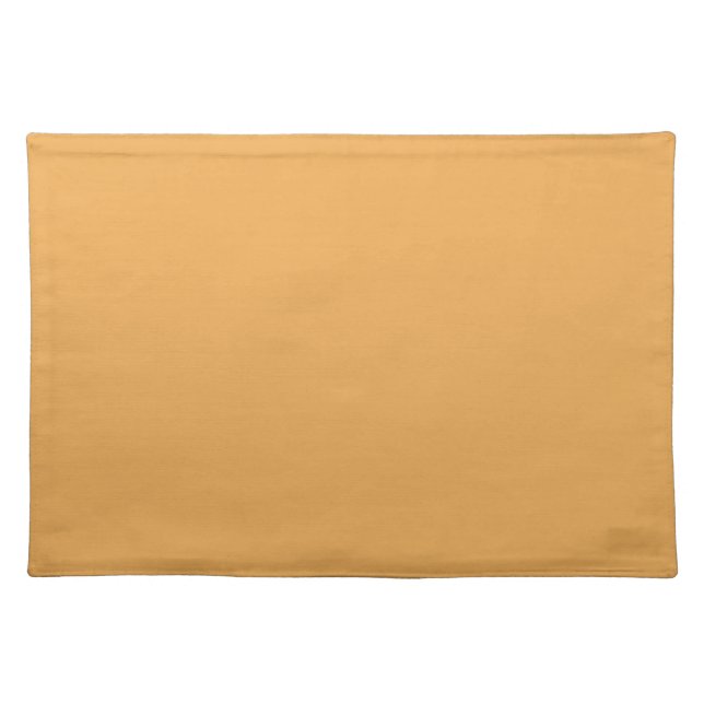 Solid color plain Pollen Yellow Cloth Placemat (Front)