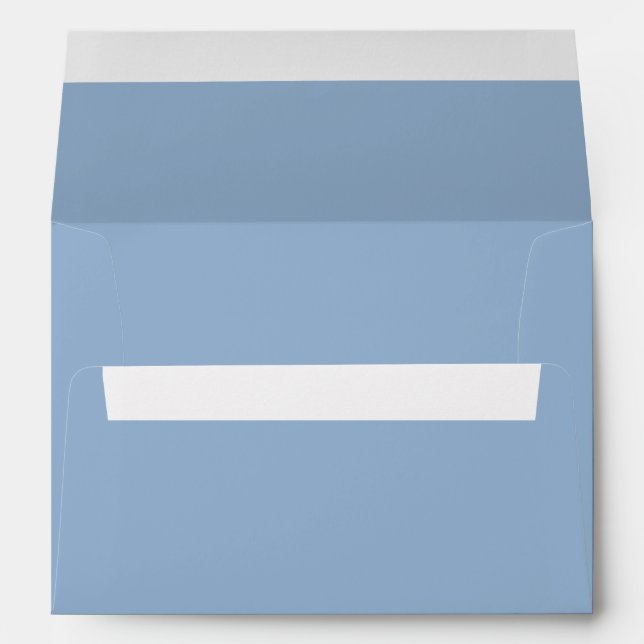 Solid color plain powder blue envelope (Back (Bottom))