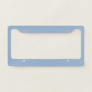 Solid color plain powder blue license plate frame
