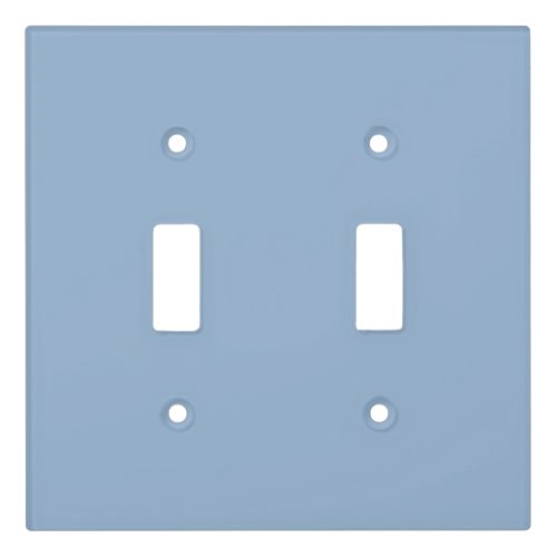 Solid color plain powder blue light switch cover