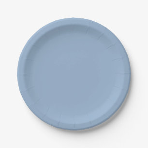 Solid color plain powder blue paper plates