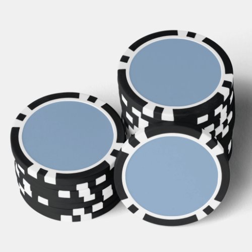 Solid color plain powder blue poker chips