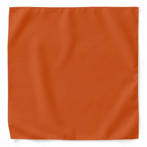 Solid color plain rusty burnt orange bandana