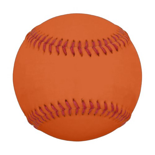 Solid color plain rusty burnt orange baseball