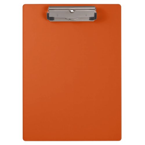 Solid color plain rusty burnt orange clipboard