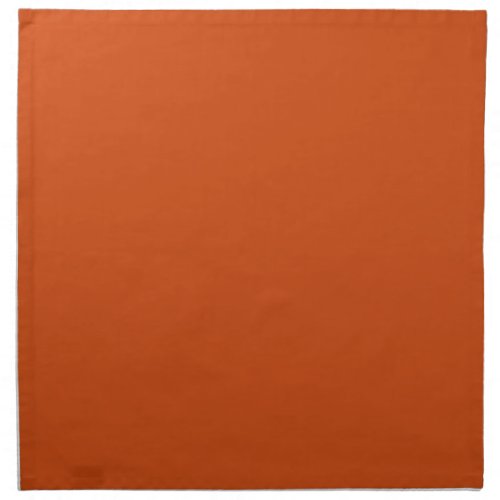 Solid color plain rusty burnt orange cloth napkin