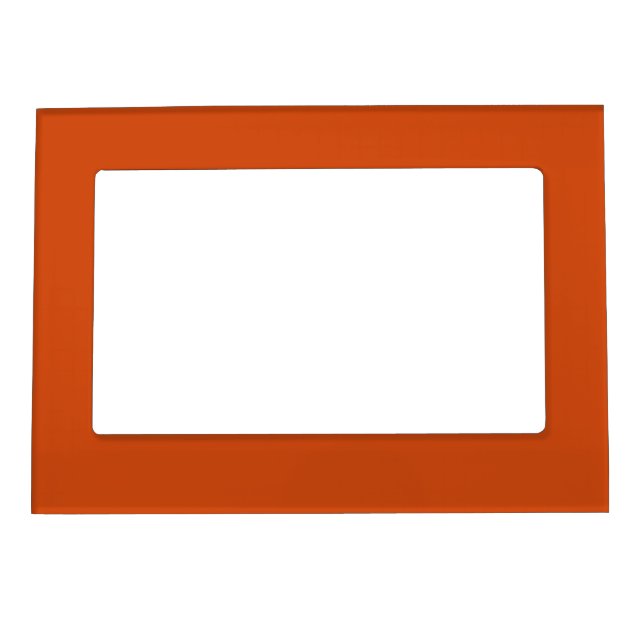 Solid color plain rusty burnt orange magnetic frame (Front)