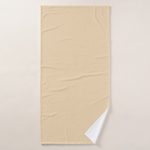 Solid color plain sand beige dutch whit bath towel