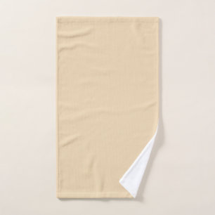 Solid color plain sand beige dutch whit hand towel