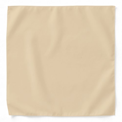 Solid color plain sand beige dutch white bandana