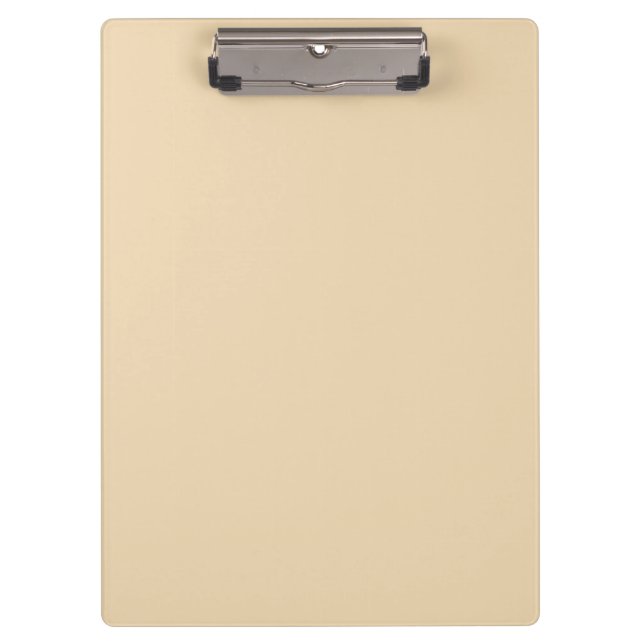 Solid color plain sand beige dutch white clipboard (Front)