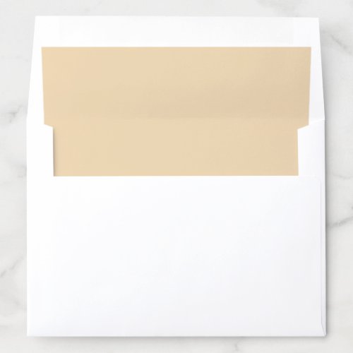 Solid color plain sand beige dutch white envelope liner