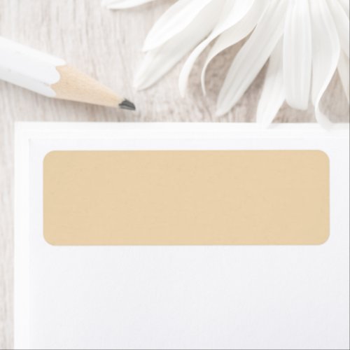 Solid color plain sand beige dutch white label