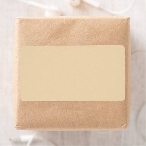 Solid color plain sand beige dutch white label