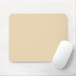 Solid color plain sand beige dutch white mouse pad