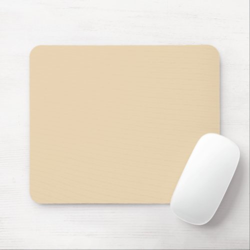 Solid color plain sand beige dutch white mouse pad