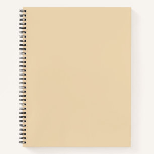 Solid color plain sand beige dutch white notebook