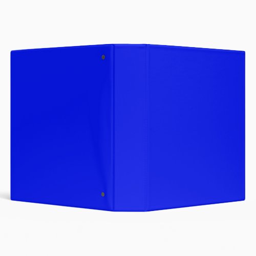 Solid color plain sapphire bright blue 3 ring binder