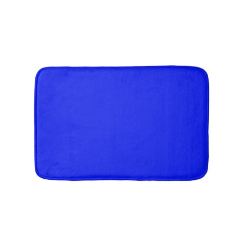 Solid color plain sapphire bright blue bath mat