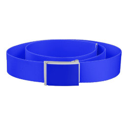 Solid color plain sapphire bright blue belt