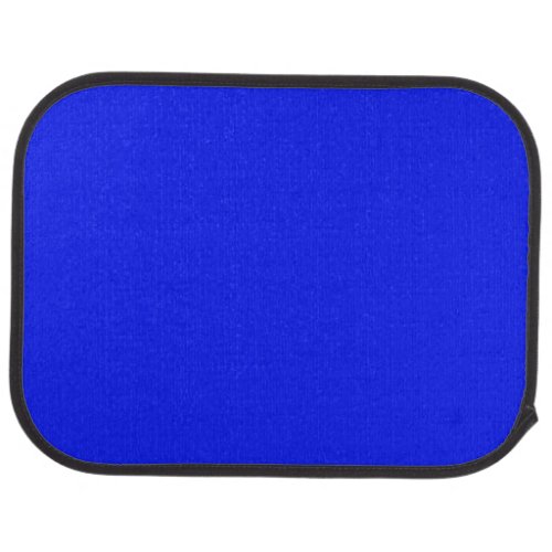 Solid color plain sapphire bright blue car floor mat