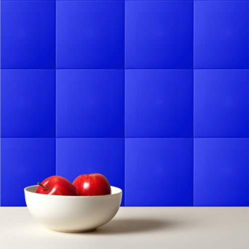 Solid color plain sapphire bright blue ceramic tile
