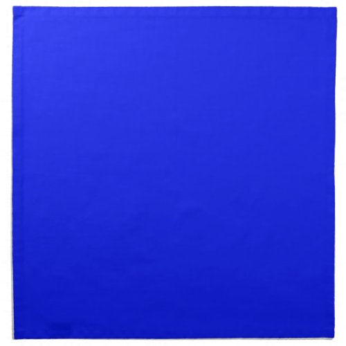 Solid color plain sapphire bright blue cloth napkin