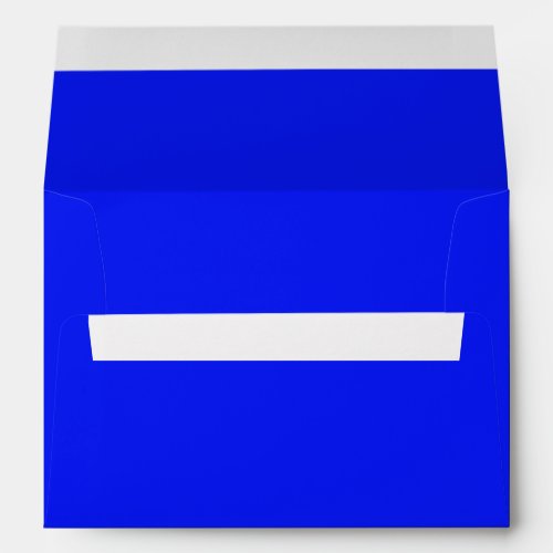 Solid color plain sapphire bright blue envelope