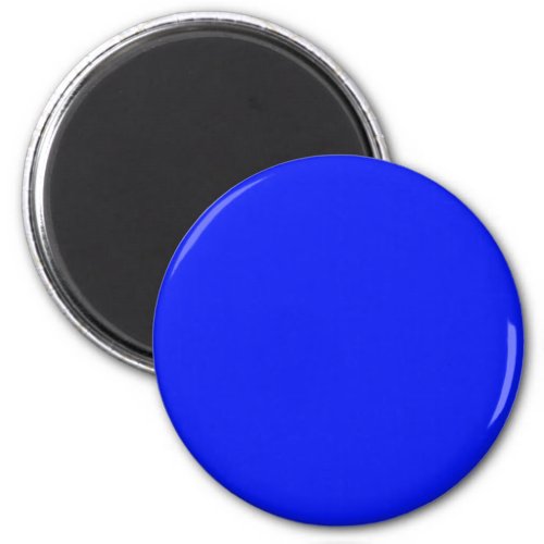 Solid color plain sapphire bright blue magnet