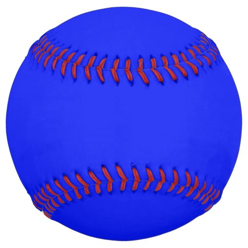 Solid color plain sapphire bright blue softball